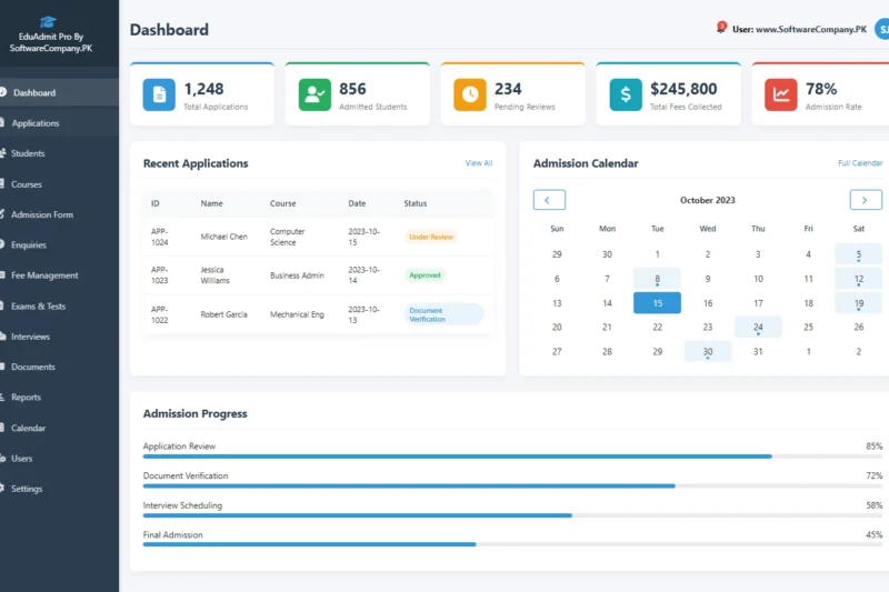 Admission Management System Software in Pakistan