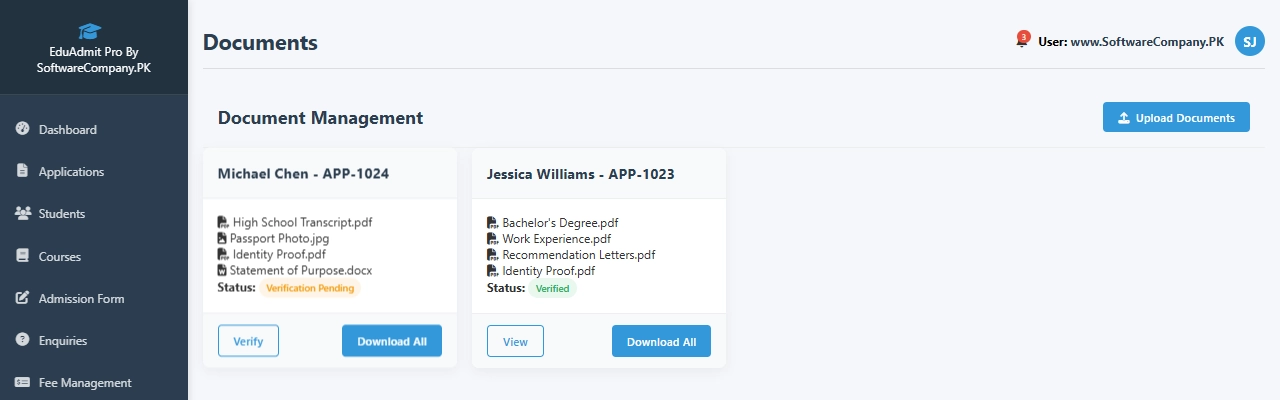 Admission Management Software in Multan