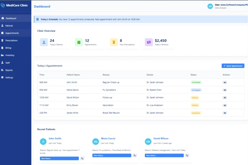 Clinic Management Software in Pakistan