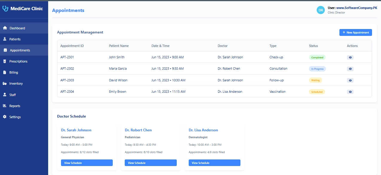 Clinic Management Software in Hafizabad