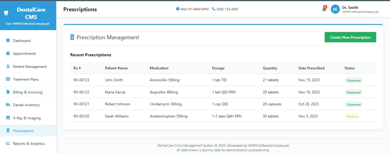 Dental Clinic Software in Dera ismail khan