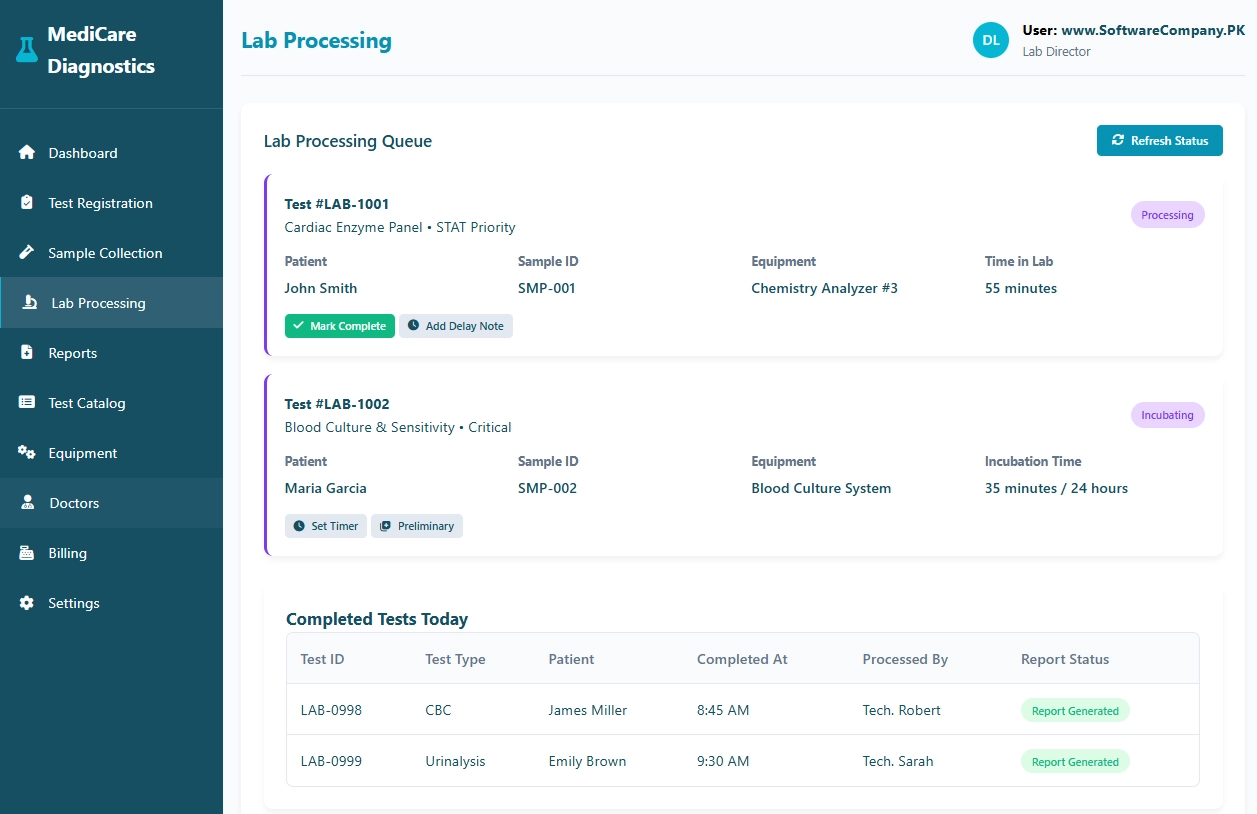 Diagnostic Center Software in Pakistan in Hyderabad