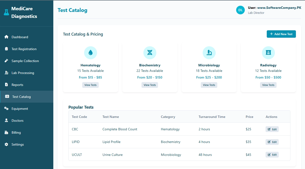Diagnostic Center Software in Pakistan in Jhang