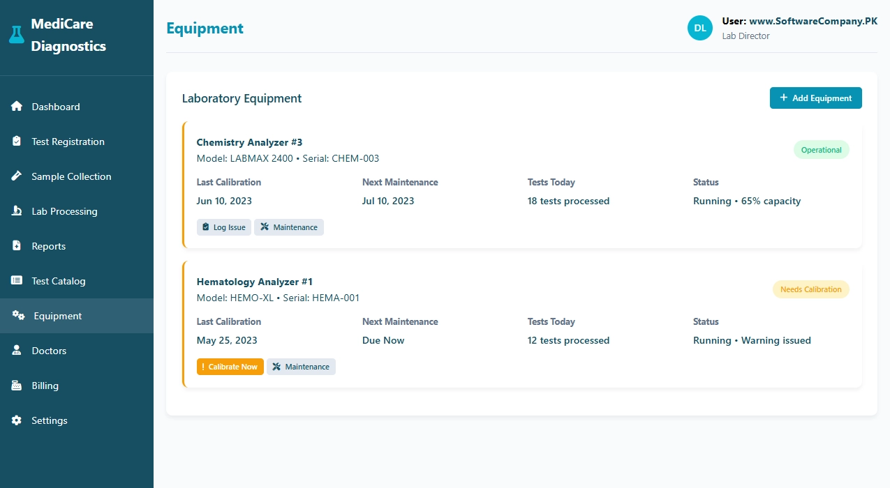 Diagnostic Center Software in Pakistan in Lahore