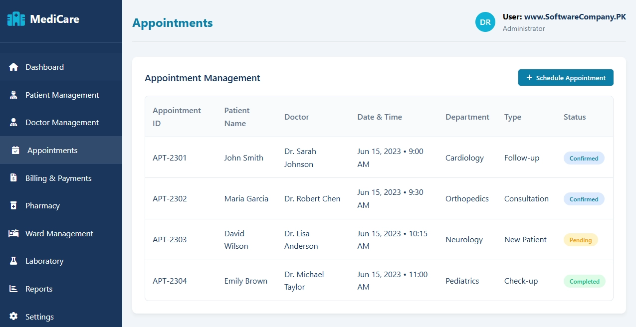 Hospital Management Software in Bhakar