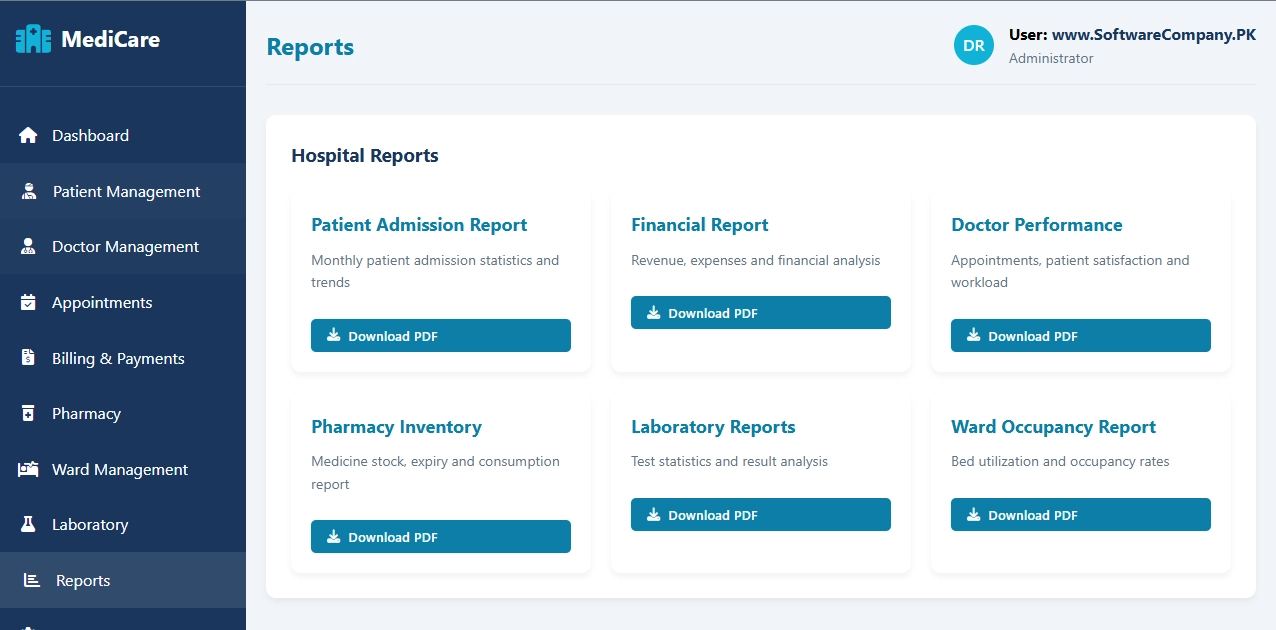 Hospital Management Software in Chakwal
