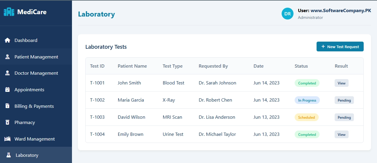 Hospital Management Software in Dera ismail khan