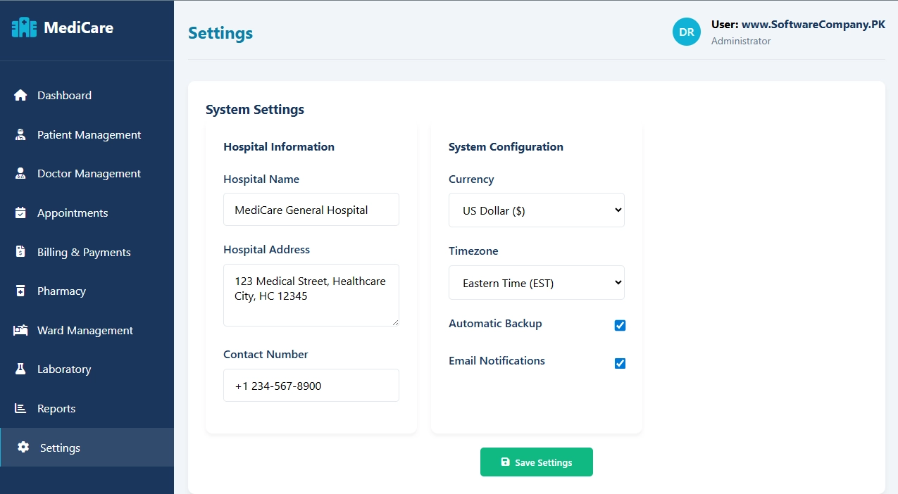 Hospital Management Software in Khushab