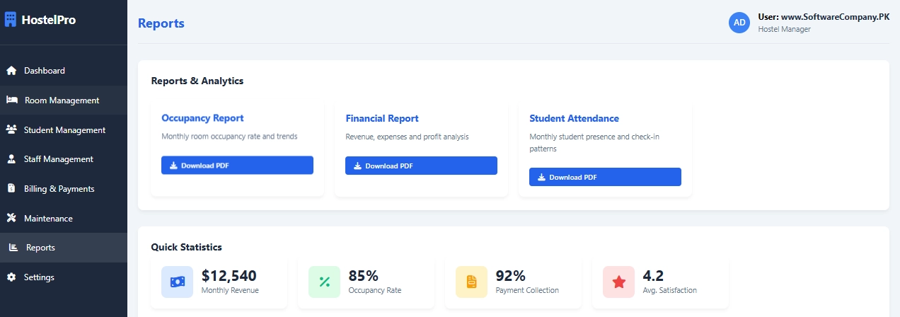 Hostel Management Software in Mianwali