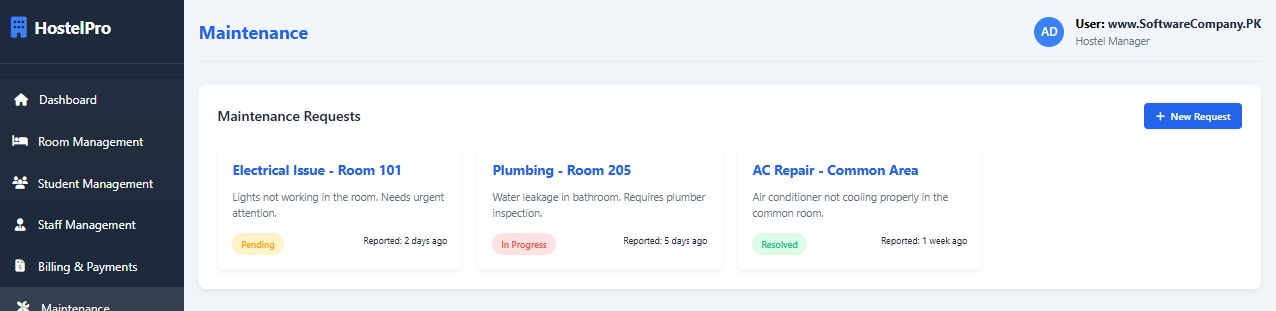 Hostel Management Software in Tala Gang