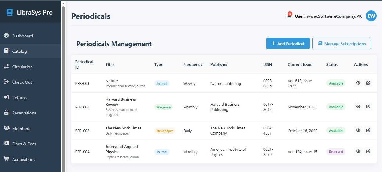 Library Management System Software in Azad Kashmir