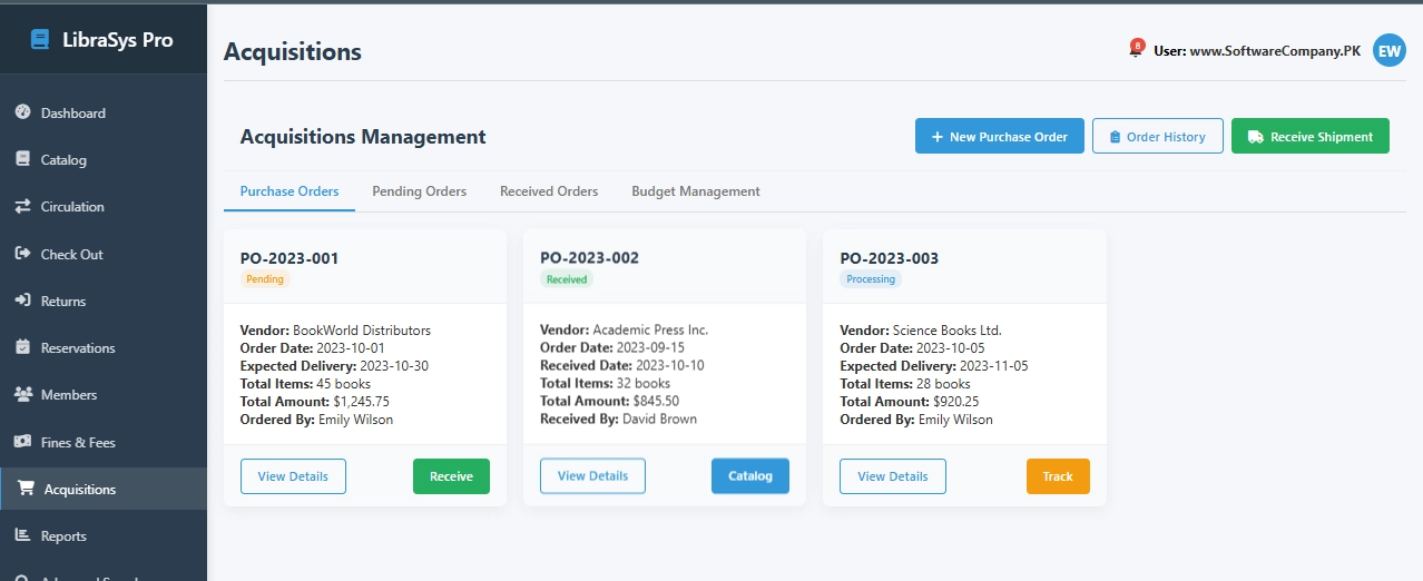 Library Management System Software in Chakwal