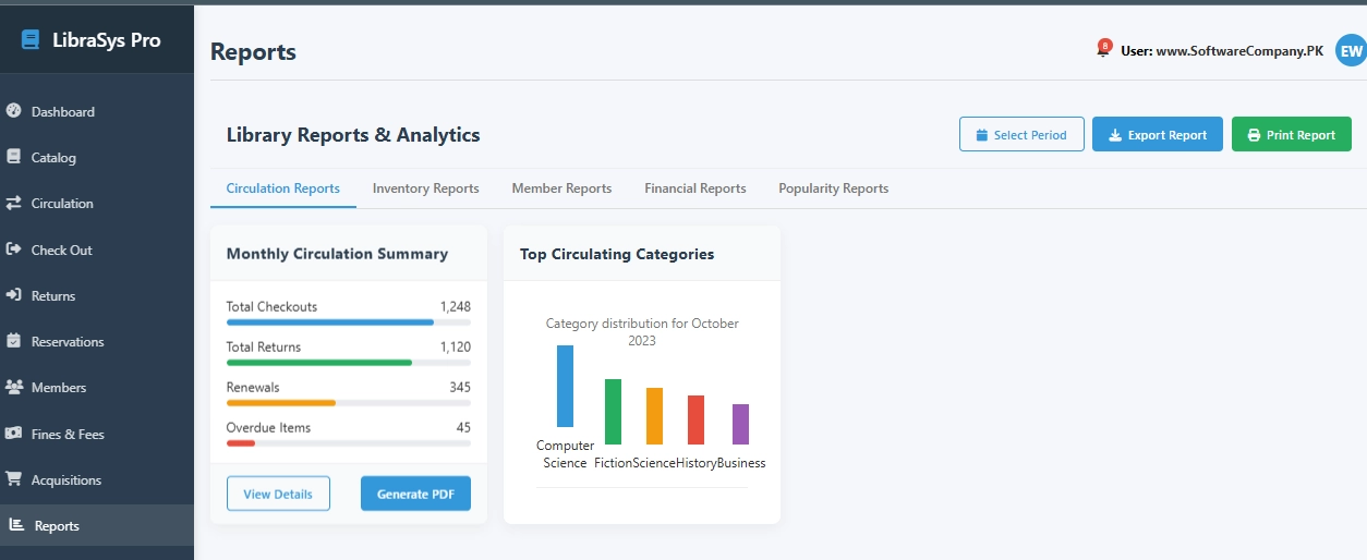 Library Management System Software in Khushab