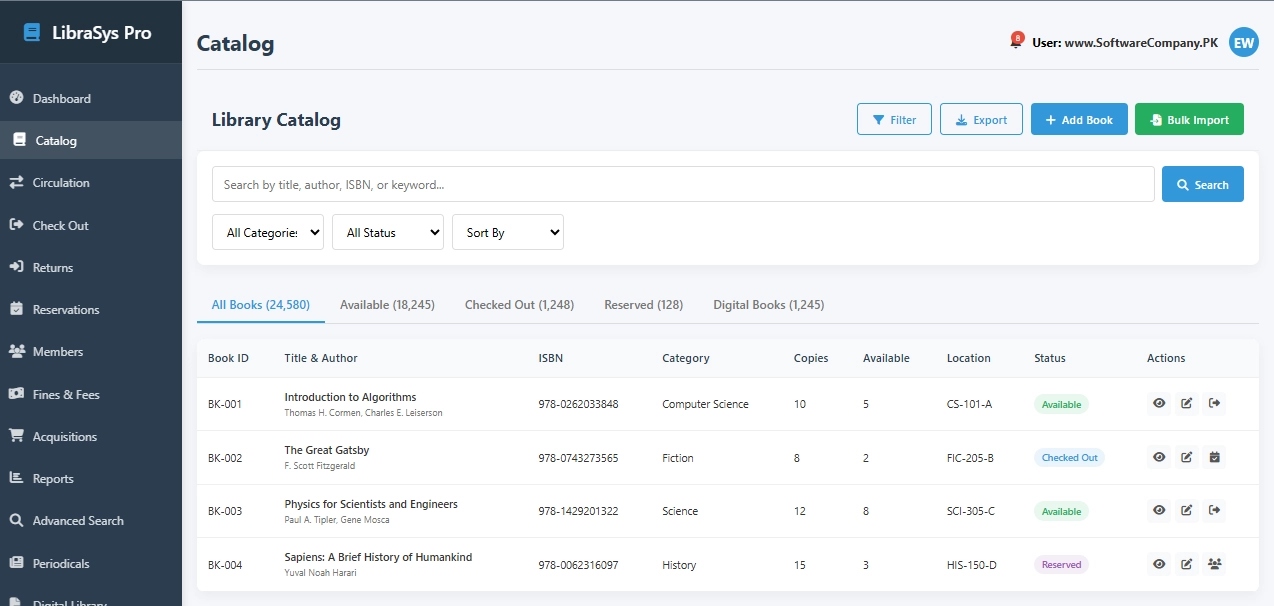 Library Management System Software in Lahore