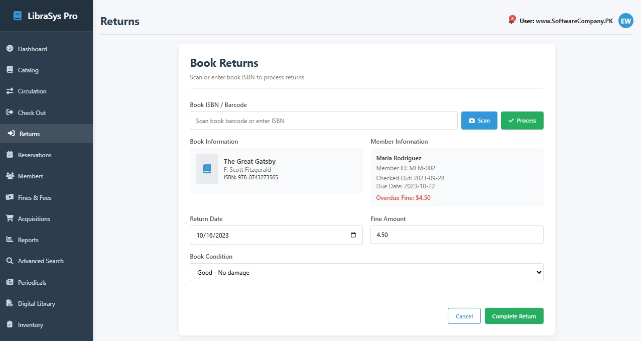 Library Management System Software in Rawalpindi