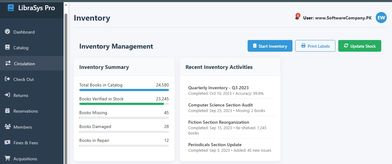 Library Management System Software in Sialkot