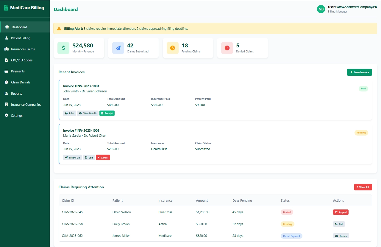Medical Billing Software in Islamabad