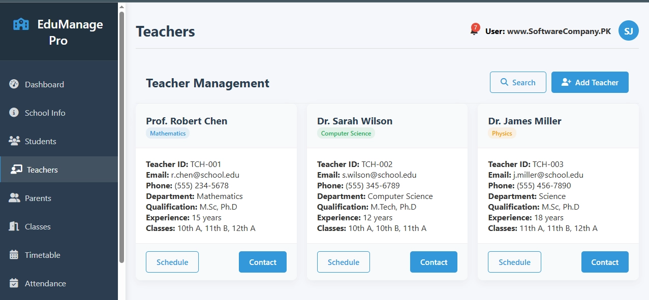 School Management System Software in Bhakar