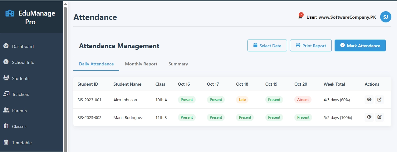 School Management System Software in Dera ismail khan