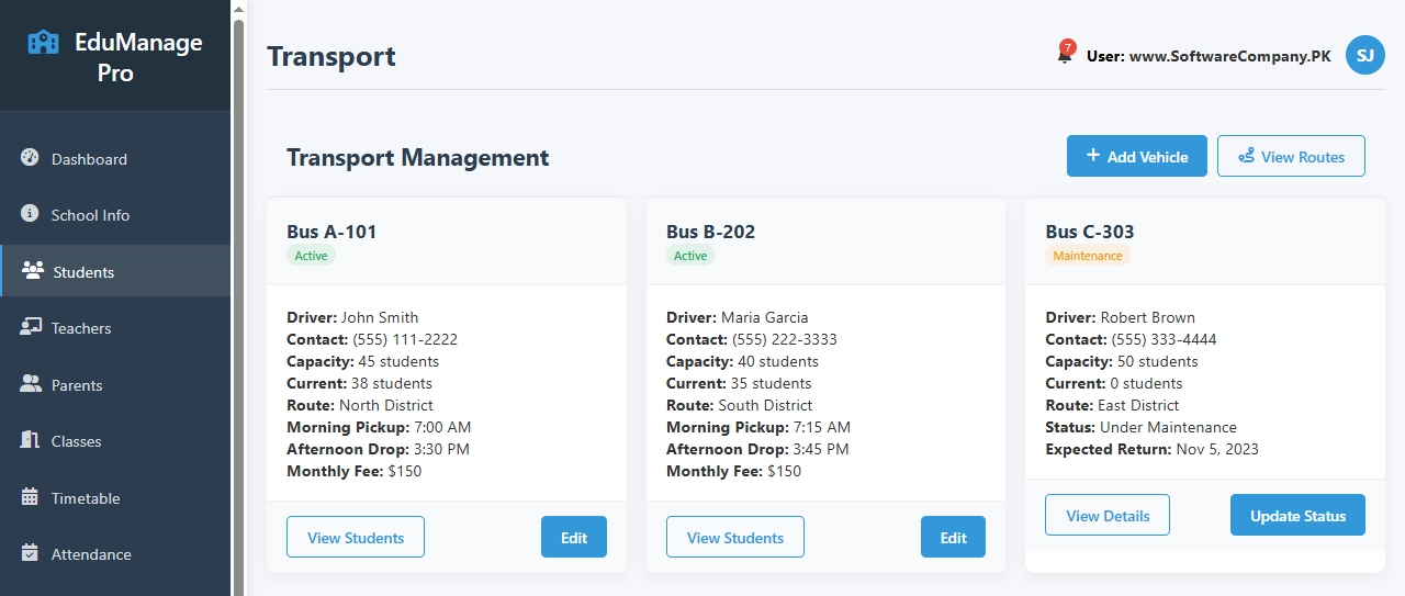 School Management System Software in Multan