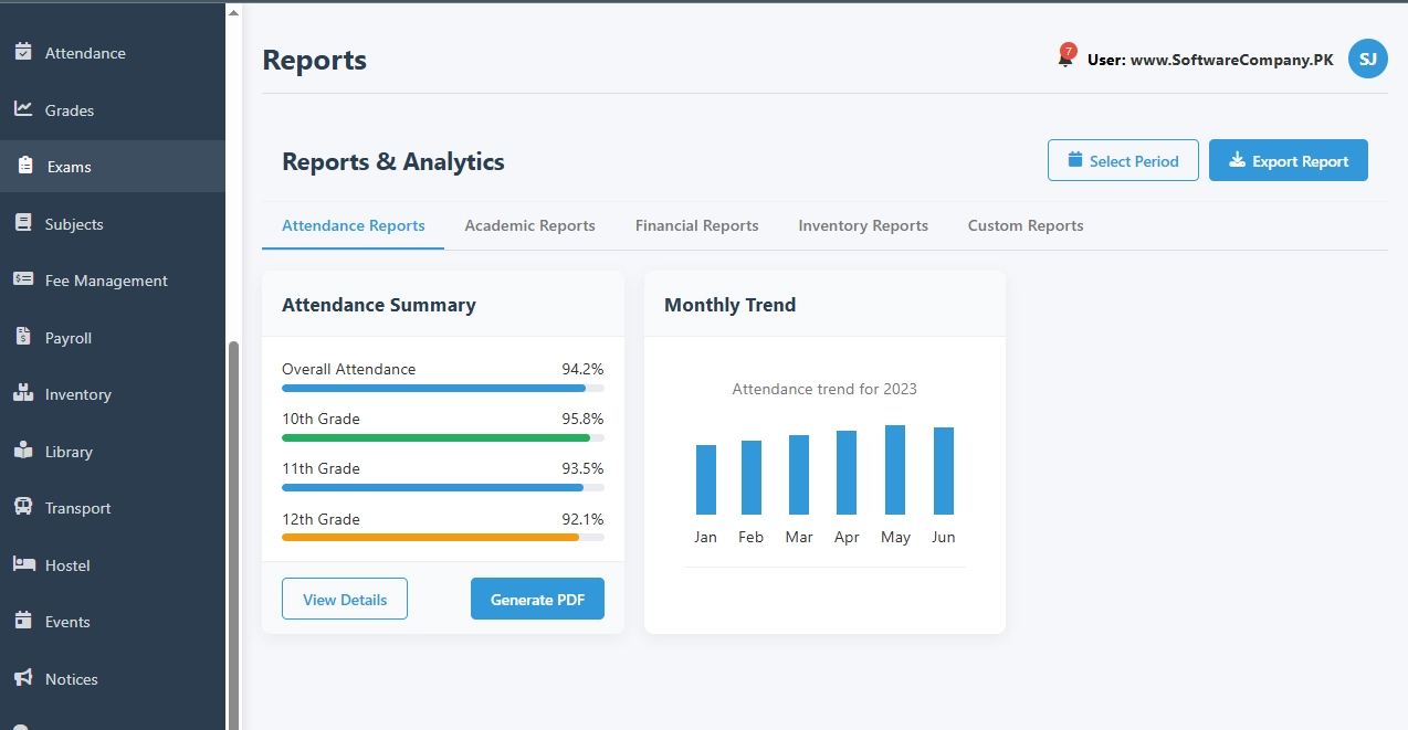 School Management System Software in Okara