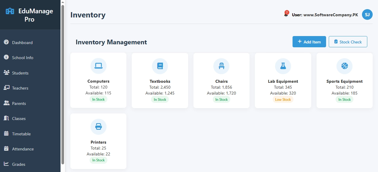 School Management System Software in Sahiwal