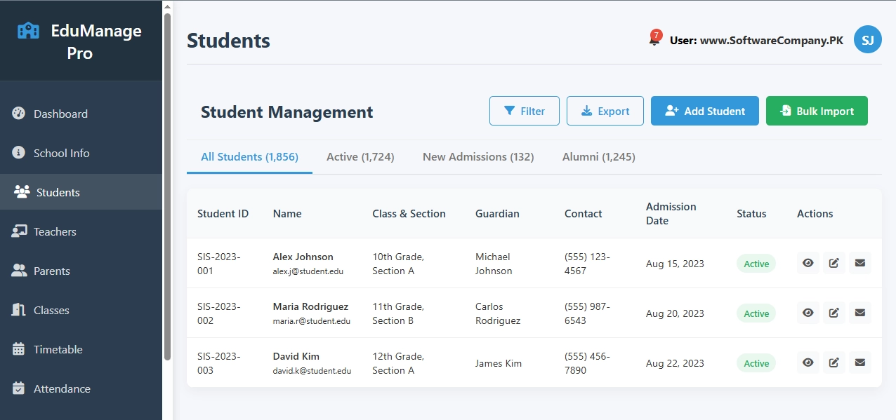 School Management System Software in Sargodha
