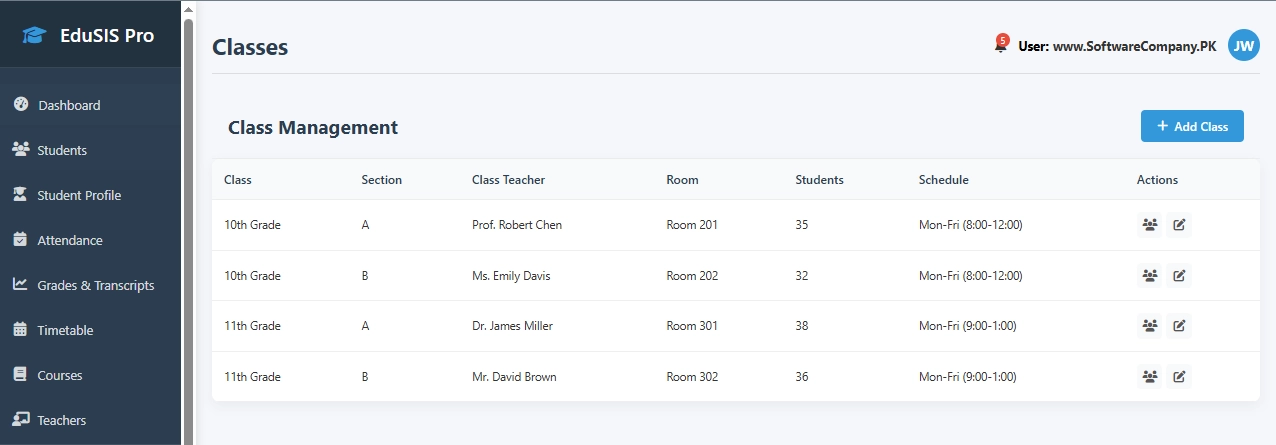 Student Information System (SIS) Software in Chakwal