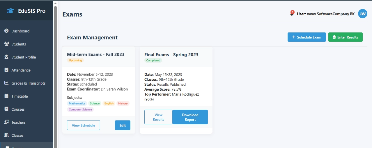 Student Information System (SIS) Software in Khushab