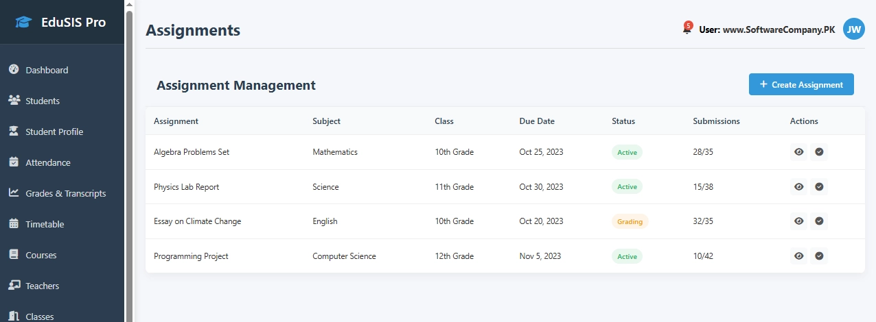 Student Information System (SIS) Software in Layyah