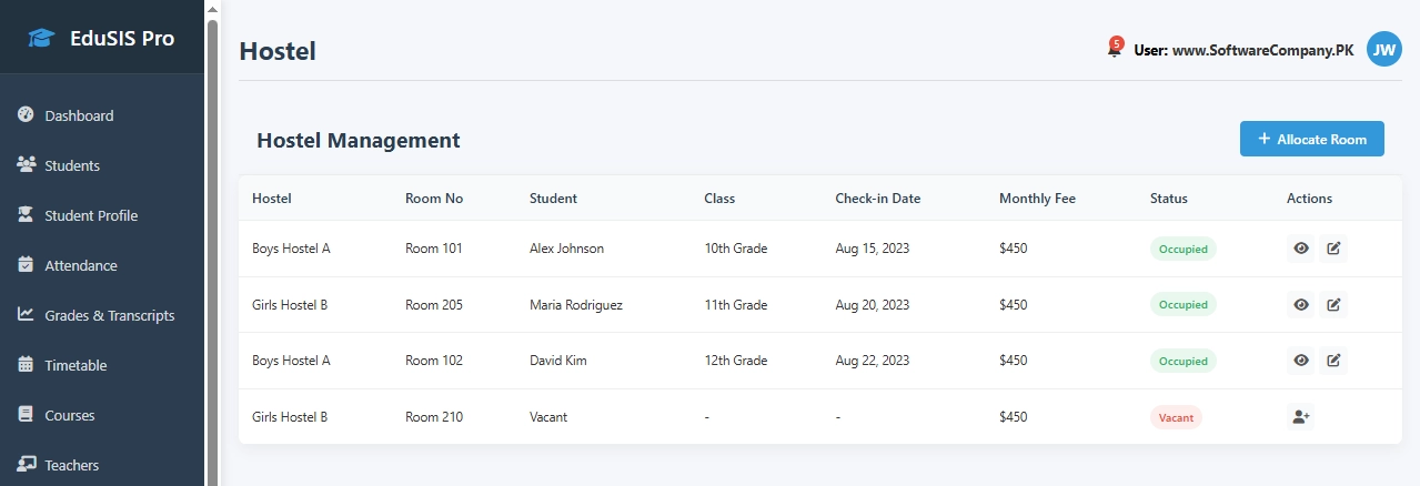 Student Information System (SIS) Software in Quetta