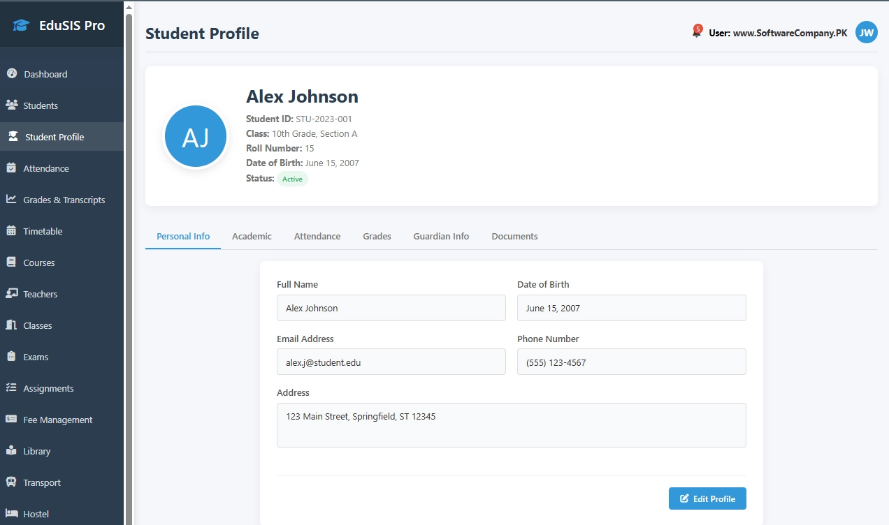 Student Information System (SIS) Software in Sargodha